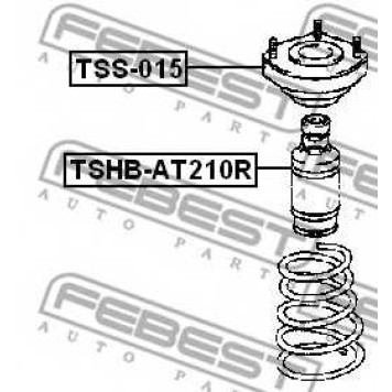 Пыльник амортизатора FEBEST TSHB-AT210R-1