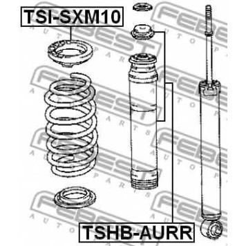 Пыльник амортизатора FEBEST TSHB-AURR-1