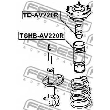 Пыльник амортизатора FEBEST TSHB-AV220R-1