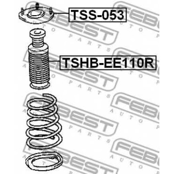 Пыльник амортизатора FEBEST TSHB-EE110R-1