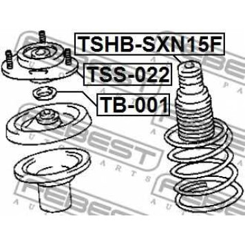 Пыльник амортизатора FEBEST TSHB-SXN15F-1