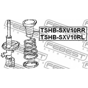 Пыльник амортизатора FEBEST TSHB-SXV10RL-1