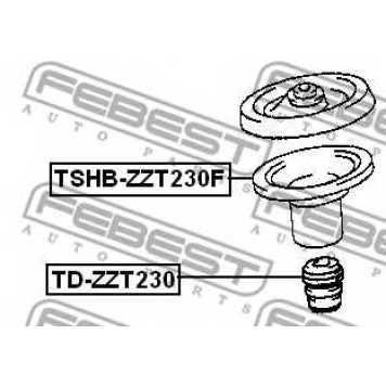 Пыльник амортизатора FEBEST TSHB-ZZT230F-1