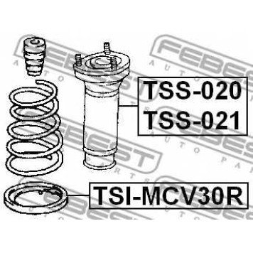 Тарелка пружины FEBEST TSI-MCV30R-1