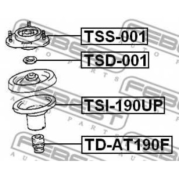Подвеска амортизатора FEBEST TSS-001-1