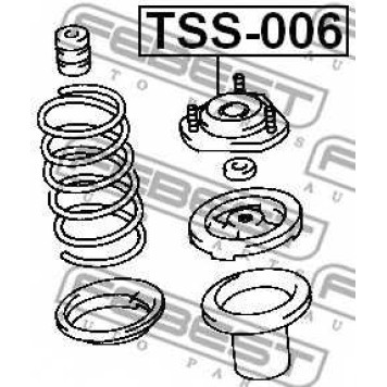 Подвеска амортизатора FEBEST TSS-006-1
