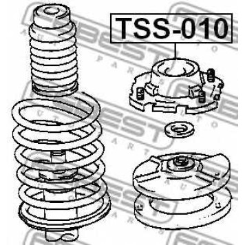 Подвеска амортизатора FEBEST TSS-010-1