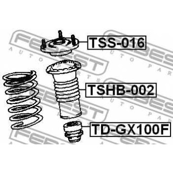 Подвеска амортизатора FEBEST TSS-016-1