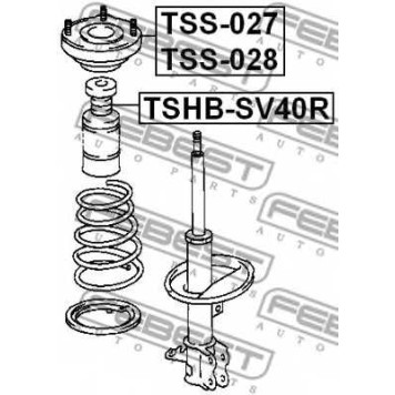 Подвеска амортизатора FEBEST TSS-028-1
