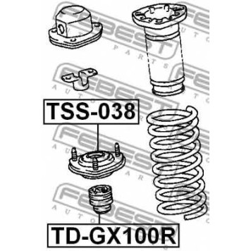 Подвеска амортизатора FEBEST TSS-038-1