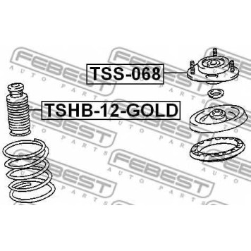 Подвеска амортизатора FEBEST TSS-068-1