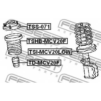 Подвеска амортизатора FEBEST TSS-071-1