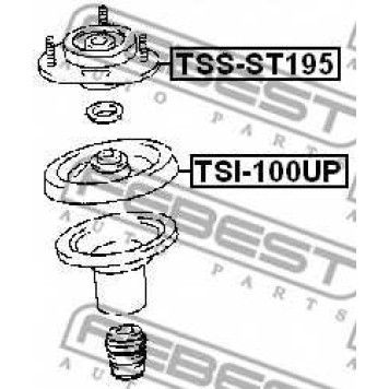 Подвеска амортизатора FEBEST TSS-ST195-1