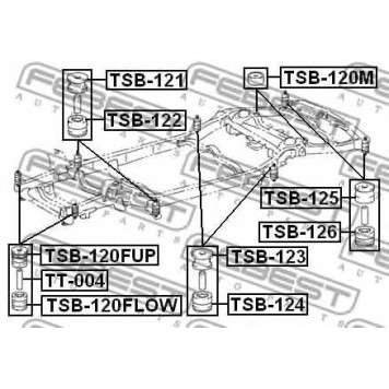 Дистанционная трубка FEBEST TT-004-1