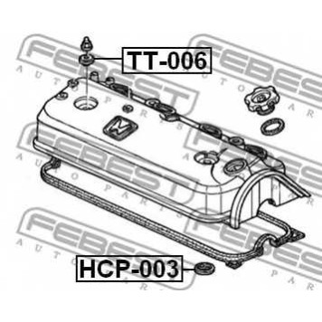 Уплотнительное кольцо, шахта свечи FEBEST TT-006-1