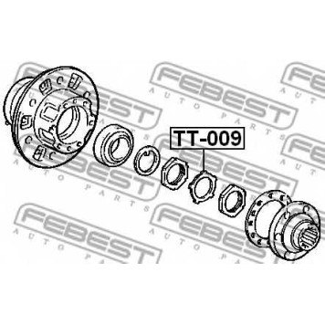 Ремкомплект, ступица колеса FEBEST TT-009-1