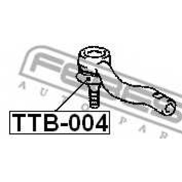 Ремкомплект, наконечник поперечной рулевой тяги FEBEST TTB-004-1
