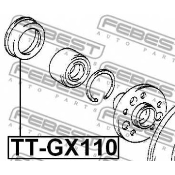 Ремкомплект, ступица колеса FEBEST TT-GX110-1