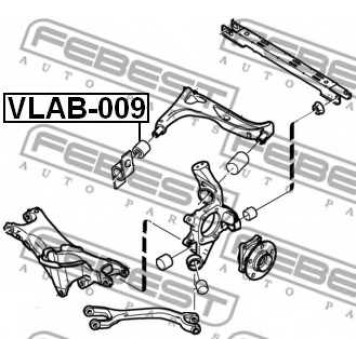 Подвеска рычага независимой подвески колеса FEBEST VLAB-009-1