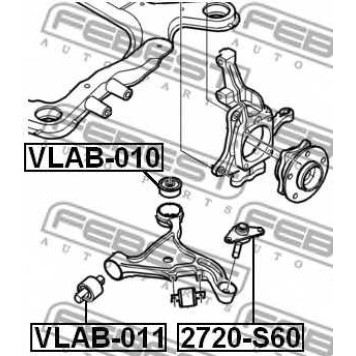 Подвеска рычага независимой подвески колеса FEBEST VLAB-010-1