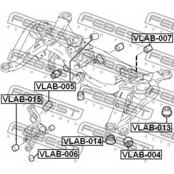 Втулка рычага колесной подвески FEBEST VLAB-015-1