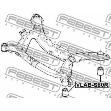 Втулка балки моста FEBEST VLAB-S80R-1