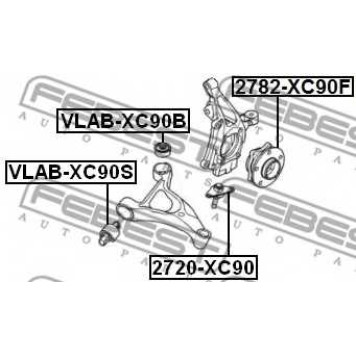 Подвеска рычага независимой подвески колеса FEBEST VLAB-XC90S-1
