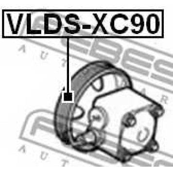 Ременный шкив, насос гидроусилителя FEBEST VLDS-XC90-1