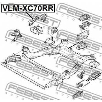 Подвеска двигателя FEBEST VLM-XC70RR-1