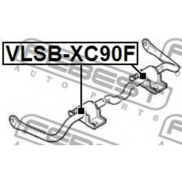 Опора стабилизатора FEBEST VLSB-XC90F-1