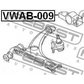 Подвеска рычага независимой подвески колеса FEBEST VWAB-009-1