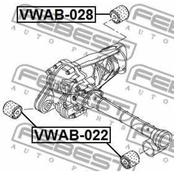 Опора, дифференциал FEBEST VWAB-028-1