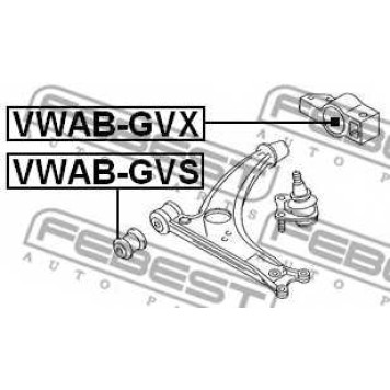 Подвеска рычага независимой подвески колеса FEBEST VWAB-GVX-1