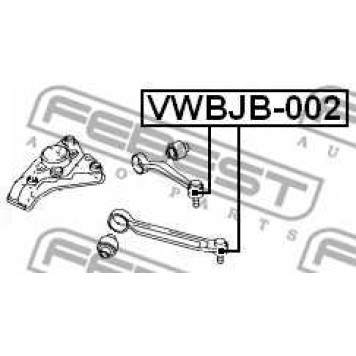 Ремкомплект, несущих / направляющих шарниров FEBEST VWBJB-002-1