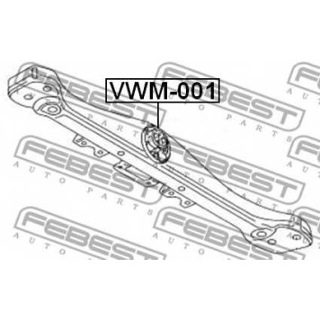 Подвеска автоматической коробки передач FEBEST VWM-001-1