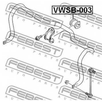 Опора стабилизатора FEBEST VWSB-003-1