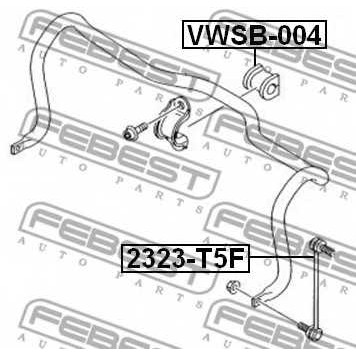 Опора стабилизатора FEBEST VWSB-004-1