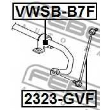 Опора стабилизатора FEBEST VWSB-B7F-1