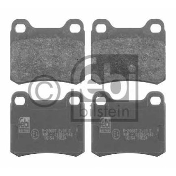 Колодки тормозные дисковые задний для MERCEDES (W124), 190(W201), C(S202,W202), COUPE(C124), E(C124,W124) <b>FEBI BILSTEIN 16154 / 20687</b>