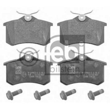 Колодки тормозные дисковые задний для AUDI A1, A3 / SKODA FABIA, OCTAVIA, RAPID, ROOMSTER, SUPERB, YETI / VW CADDY, EOS, GOLF, JETTA, PASSAT, POLO, SCIROCCO <b>FEBI BILSTEIN 16488 / 20961</b>