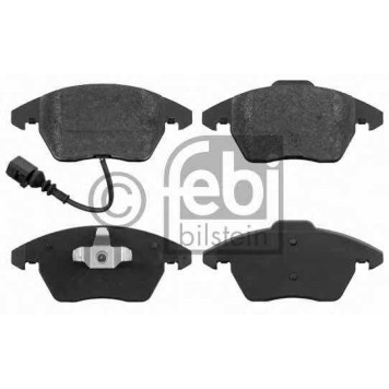 Колодки тормозные дисковые передний для AUDI A1, A3, TT / SKODA FABIA, OCTAVIA, RAPID, ROOMSTER, SUPERB, YETI / VW BEETLE, CADDY, CC, EOS, GOLF, JETTA, PASSAT, POLO, SCIROCCO, TOURAN <b>FEBI BILSTEIN 16502</b>