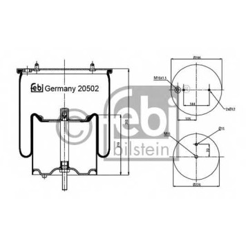 Кожух пневматической рессоры FEBI BILSTEIN 20502