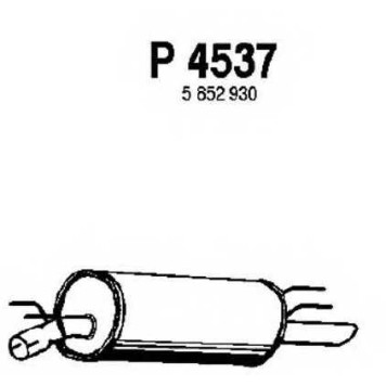 Глушитель выхлопных газов конечный FENNO P4537