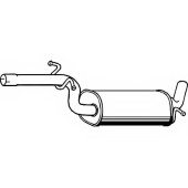 Средний глушитель выхлопных газов FENNO P7575