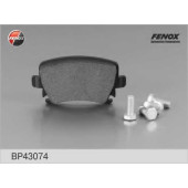 Колодки тормозные дисковые задний для AUDI A3, A4, A6, TT / SKODA OCTAVIA, SUPERB, YETI / VW CADDY, CC, EOS, GOLF, JETTA, PASSAT, SCIROCCO, TOURAN <b>FENOX BP43074 / 602887</b>