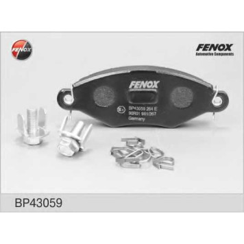 Колодки тормозные дисковые передний для PEUGEOT 206(2A/C), 306(7A,7B,7C,N3,N5) <b>FENOX BP43059</b>