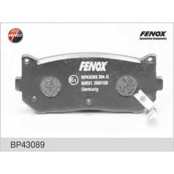 Колодки тормозные дисковые задний для KIA CARENS(FC,FJ), CLARUS(GC,K9A), SEPHIA(FA,FB), SHUMA(FB) <b>FENOX BP43089</b>