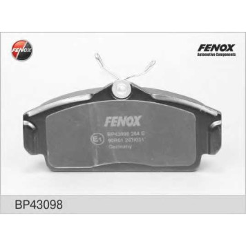 Колодки тормозные дисковые передний для NISSAN ALMERA(N16), PRIMERA(P11,W10,WP11) <b>FENOX BP43098</b>
