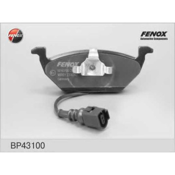 Колодки тормозные дисковые передний для AUDI A3 / SKODA OCTAVIA, ROOMSTER, YETI / VW CADDY, GOLF <b>FENOX BP43100</b>