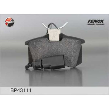 Колодки тормозные дисковые задний для FORD GALAXY(WGR) / VW SHARAN(7M6, 7M8, 7M9), TRANSPORTER(70XA, 70XB, 70XC, 70XD, 7DB, 7DK, 7DW) <b>FENOX BP43111 / 602859</b>
